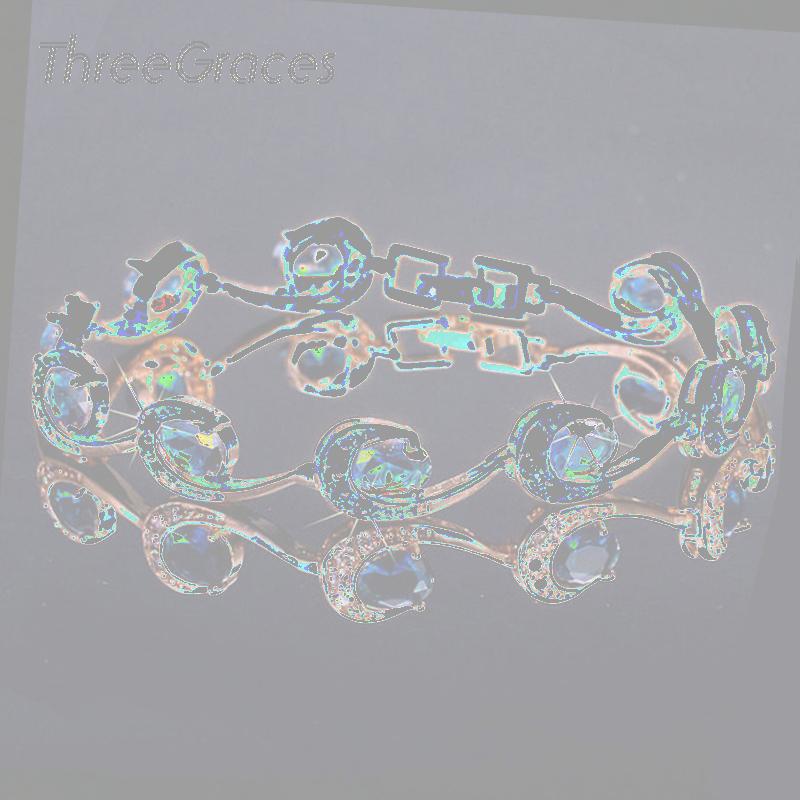 Link, Chain ThreeGraces Fashion Ladies Accessories Gold Color Women Navy Blue Crystal Bracelets Bangles With Zircon Stone BR064, Black
Link, Chain ThreeGraces Fashion Ladies Accessories Gold Color Women Navy Blue Crystal Bracelets Bangles With Zircon Stone BR064, Black