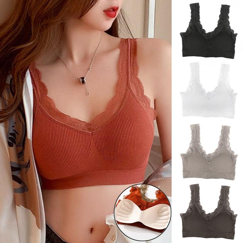 Bras Plus Size Sexy Lace Bra Sports Vest Wireless Seamless Gather Breathable Comfortable Push Up Sleep Pad Women Underwear Tanks, White
Bras Plus Size Sexy Lace Bra Sports Vest Wireless Seamless Gather Breathable Comfortable Push Up Sleep Pad Women Underwear Tanks, White
