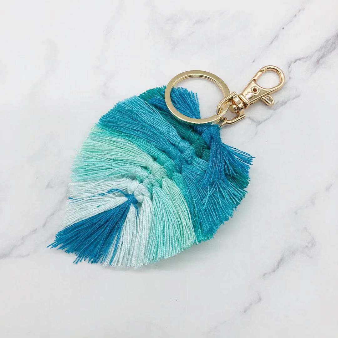 12pcs Hand-woven leaf tassels bag pendant Bohemian style pendants key chain accessories 6colors 12cm*7cm
12pcs Hand-woven leaf tassels bag pendant Bohemian style pendants key chain accessories 6colors 12cm*7cm