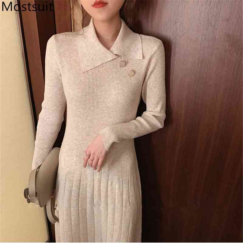 Shiny Knitted Buttons Long Dress Women Autumn Winter Sleeve Solid Slim Korean Casual Fashion Dresses Vestidos Mujer 210518, Apricot
Shiny Knitted Buttons Long Dress Women Autumn Winter Sleeve Solid Slim Korean Casual Fashion Dresses Vestidos Mujer 210518, Apricot