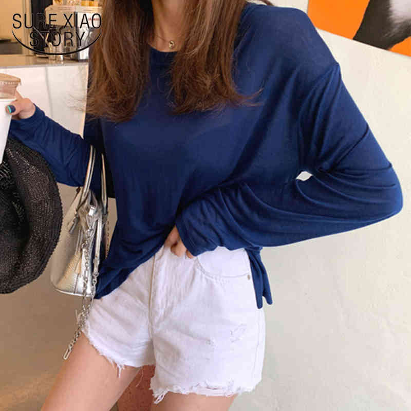 Autumn Thin Sexy Long Sleeve Shirts For Arrival Backless Cotton White Blouse Women Casual Plus Size Top Mujer 12178 210415