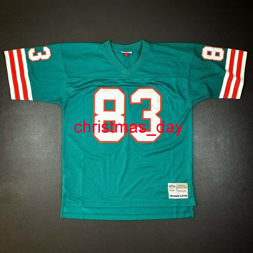 100% Stitched Mark Clayton Mitchell Ness 1984 Football Jersey Men Women Youth XS-6XL Add Any Name Number, Green
100% Stitched Mark Clayton Mitchell Ness 1984 Football Jersey Men Women Youth XS-6XL Add Any Name Number, Green