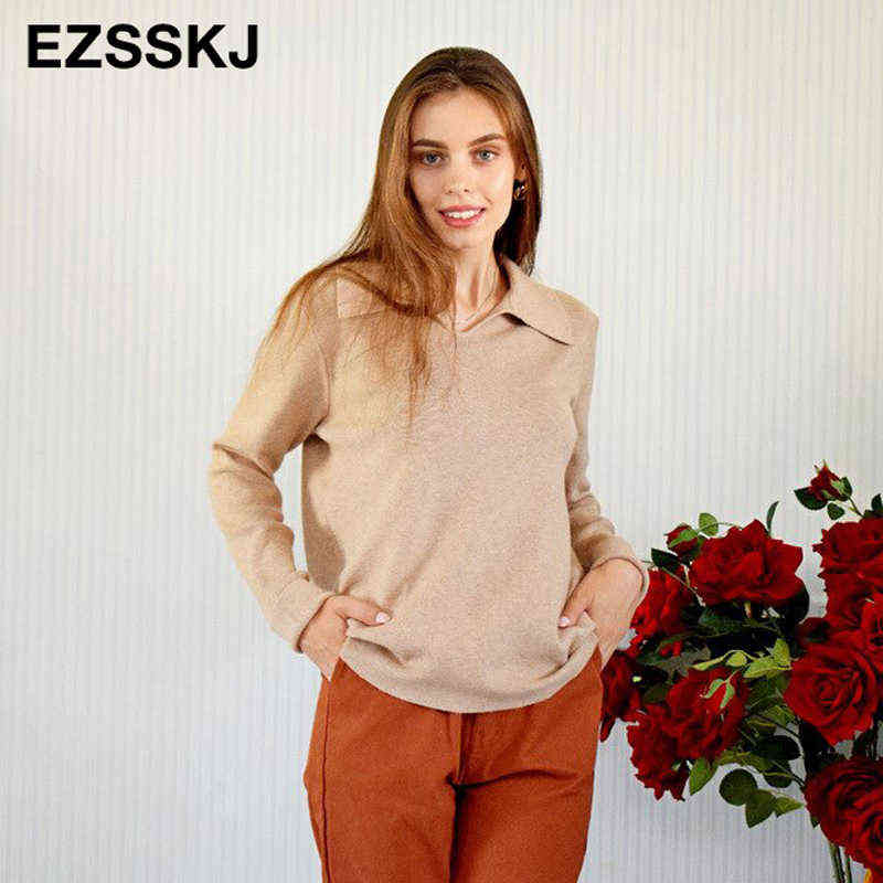 autumn winter turn-collar oversize turtlenect thick sweater pullovers women long sleeve female casual big sweater jumper 211109