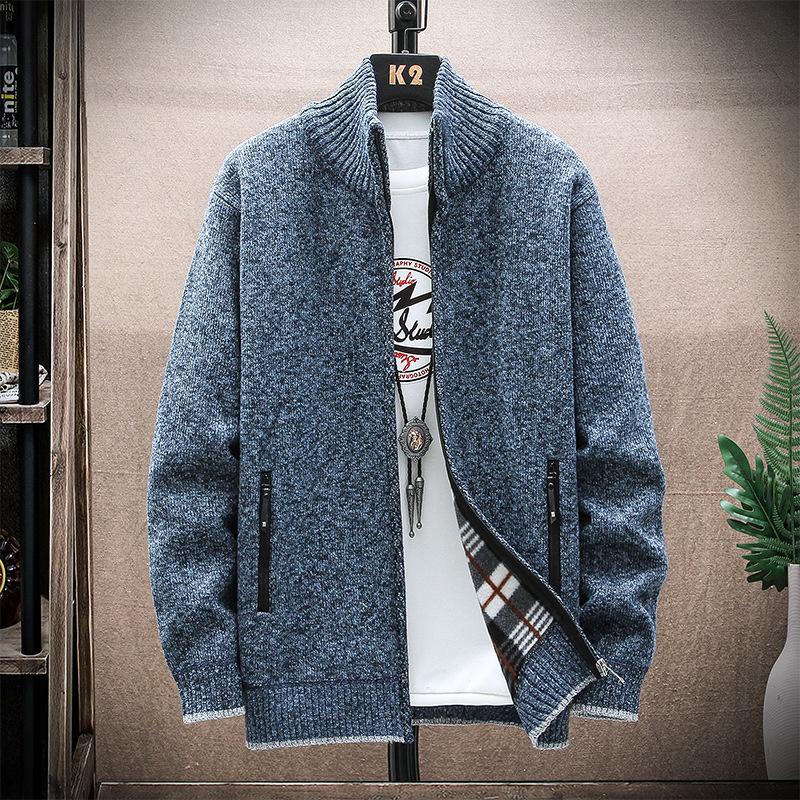 Men's Sweaters 2021 Autumn Winter Plush Thickened Large Sweater Coat Stand Collar, White;black
Men's Sweaters 2021 Autumn Winter Plush Thickened Large Sweater Coat Stand Collar, White;black