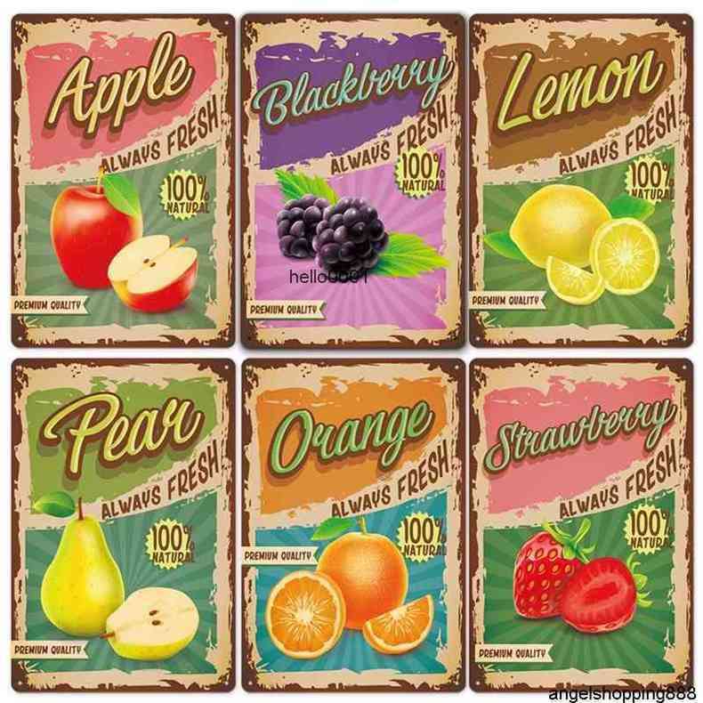 Fruit Tin Sign Plaque Vintage Wall Decor for fruit shop Retro Metal Posters Iron Paintinga
Fruit Tin Sign Plaque Vintage Wall Decor for fruit shop Retro Metal Posters Iron Paintinga