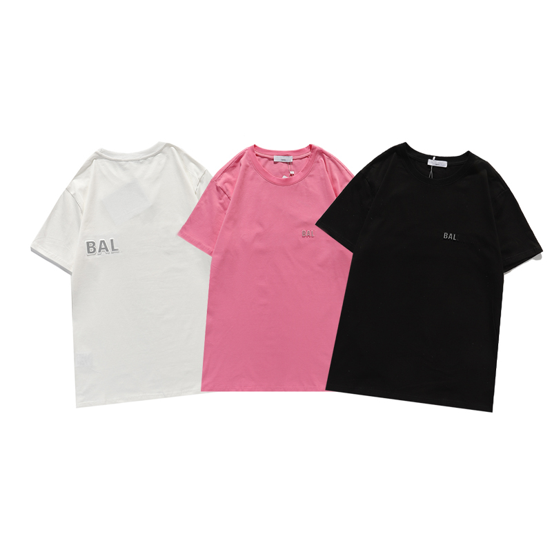 Men and Women T shirts classic luxury front back three-dimensional reflective letters short-sleeved high-quality couple wild limit top, White
Men and Women T shirts classic luxury front back three-dimensional reflective letters short-sleeved high-quality couple wild limit top, White