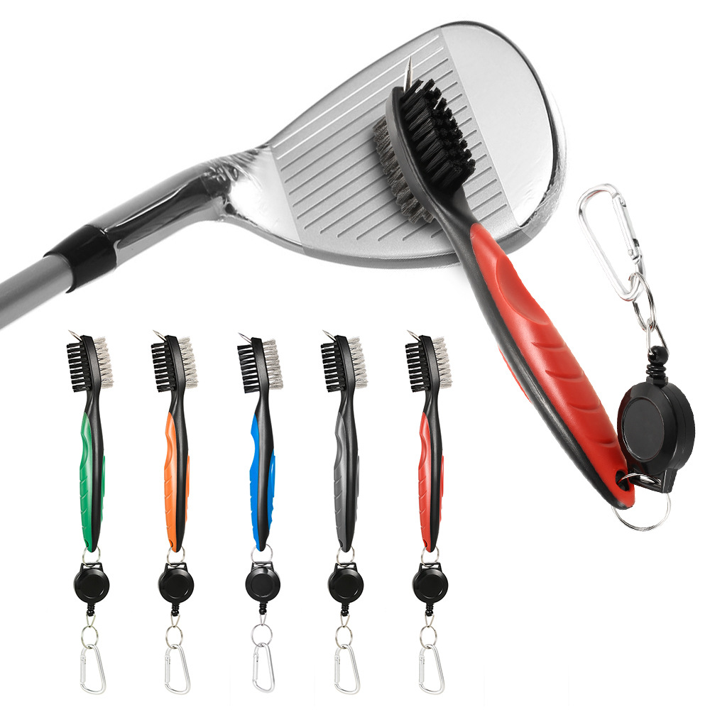 Golf Club Brush Golfpole Putter Double Sided Groove Cleaner Cleaning Brushes for Outdoor Exercise Sport Decoration
Golf Club Brush Golfpole Putter Double Sided Groove Cleaner Cleaning Brushes for Outdoor Exercise Sport Decoration
