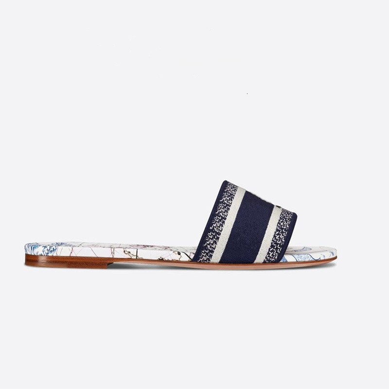 Sandals Dway luxury designer women's sandals will see leather slippers Flat channel beach fashion wild shoes cd IIEU