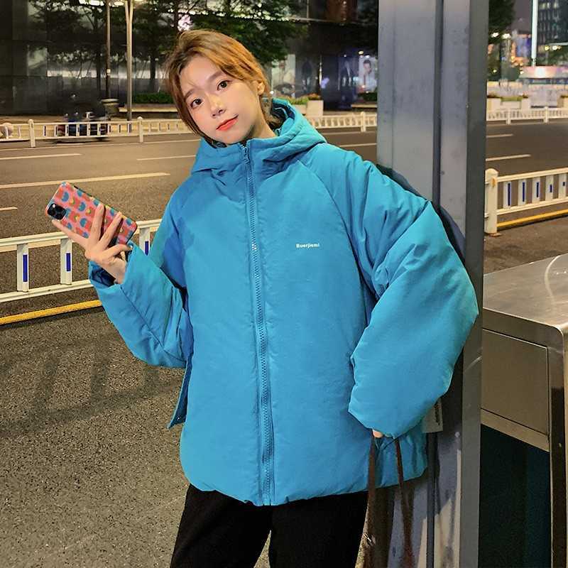 Guilantu Winter Down Jacket Women Hooded Coat Female Thick Cotton Padded Ladies Overcoat Plus Size Casual Loose Parka Mujer 211011