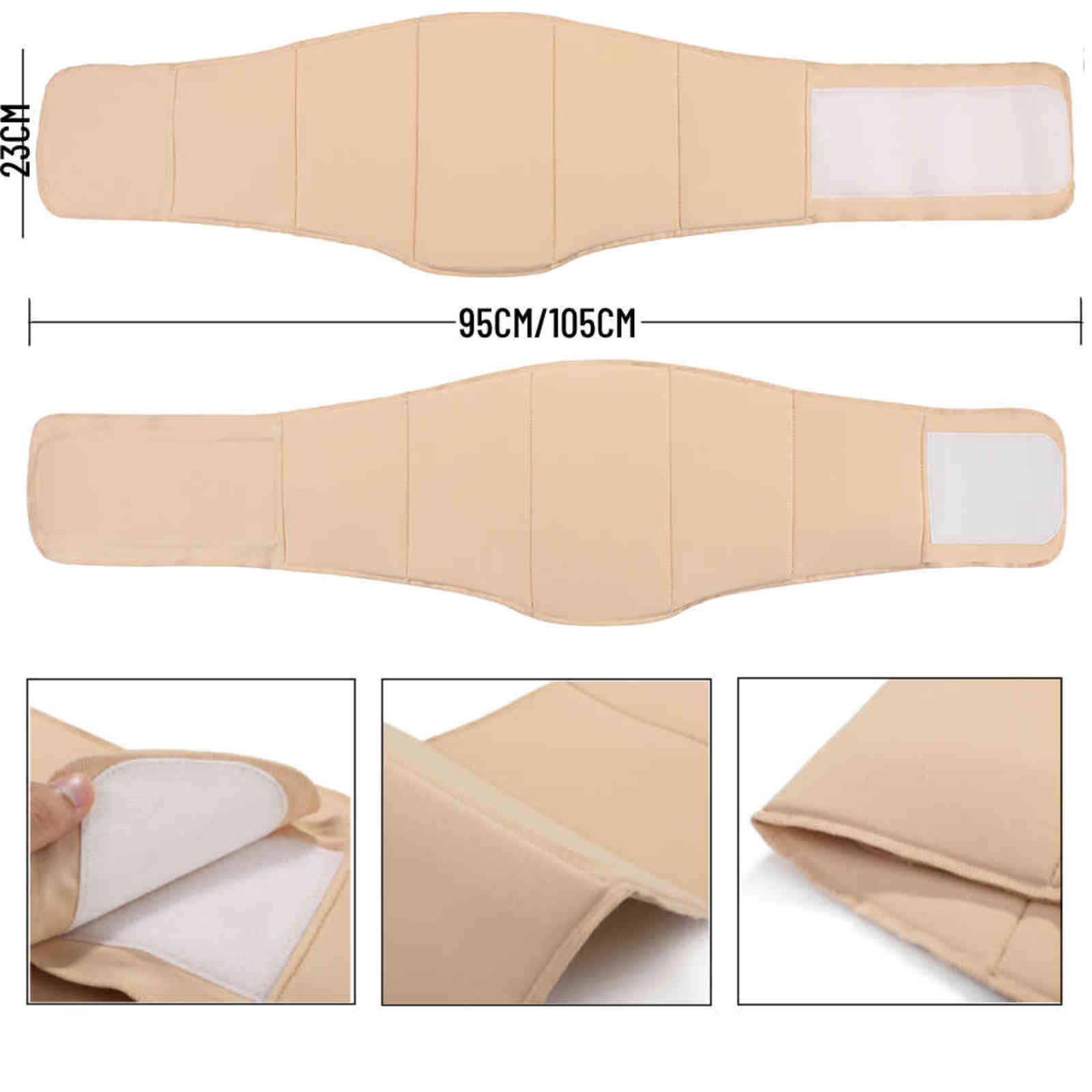 HEXIN Women Body Shaper bbl faja Beige Postpartum Recovery Compression Board Abdominal Board Flattering Ab Board Liposiction 211112