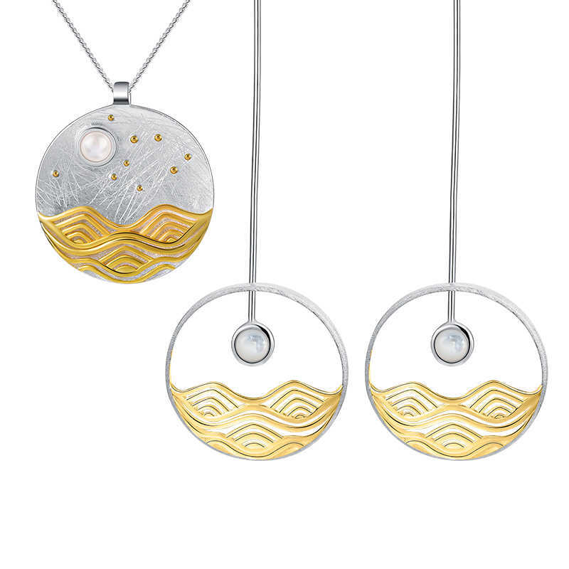 Lotus Fun Natural Shell The Moonlight Design Jewelry Set Real 925 Sterling Silver Creative Handmade Fine for Women Gift 210628, White
Lotus Fun Natural Shell The Moonlight Design Jewelry Set Real 925 Sterling Silver Creative Handmade Fine for Women Gift 210628, White