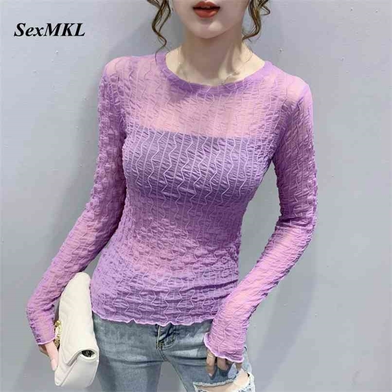 Women Summer Transparent Purple Tops Fashion Sexy Long Sleeve Blouse Korean Elegant Slim Basic y2k Hollow Out Lace Blouses 210524, White
Women Summer Transparent Purple Tops Fashion Sexy Long Sleeve Blouse Korean Elegant Slim Basic y2k Hollow Out Lace Blouses 210524, White