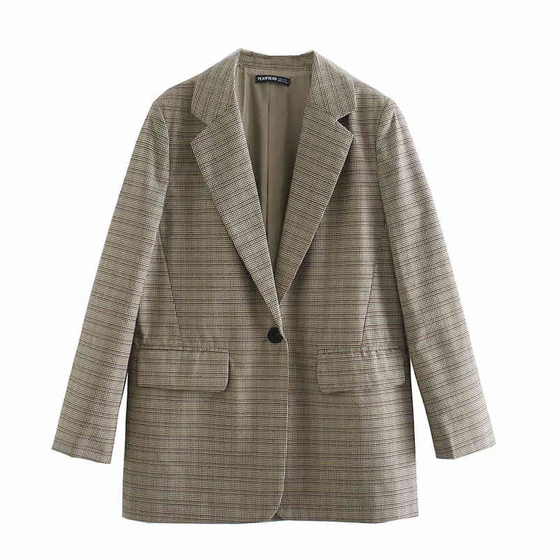 Fashion Spring Autumn Women Plaid Jackets Work Office Lady Suit Slim A Buckle Business Female Coat 210520, Multi
Fashion Spring Autumn Women Plaid Jackets Work Office Lady Suit Slim A Buckle Business Female Coat 210520, Multi
