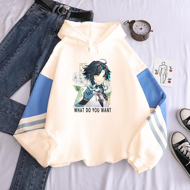 Men's Hoodies & Sweatshirts Harajuku Xiao Game Genshin Impact Fashion Streetwear Manga Cartoon Unisex Autumn Winter Oversized Itself