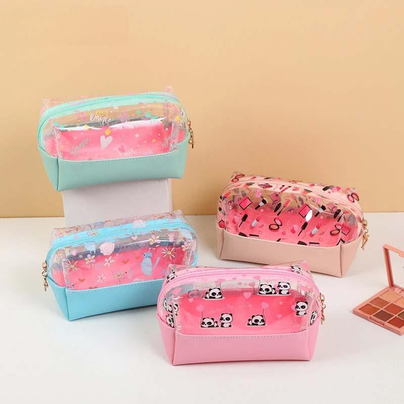 Pc Cartoon Clear Cosmetic Bag For Women PVC Waterproof Makeup Zipper Beauty Case Travel Toiletry Bags & Cases
Pc Cartoon Clear Cosmetic Bag For Women PVC Waterproof Makeup Zipper Beauty Case Travel Toiletry Bags & Cases