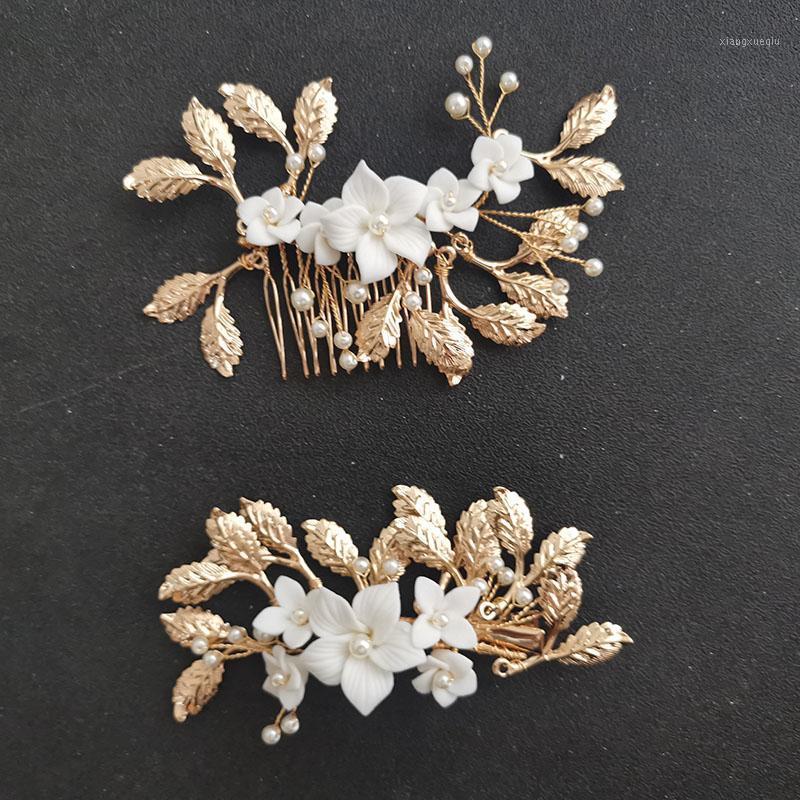 Hair Clips & Barrettes SLBRIDAL Handmade Alloy Leaf Crystal Freshwater Pearls Bridal Comb Wedding Bridesmaids Women Prom Jewelry Accessories, Golden;silver
Hair Clips & Barrettes SLBRIDAL Handmade Alloy Leaf Crystal Freshwater Pearls Bridal Comb Wedding Bridesmaids Women Prom Jewelry Accessories, Golden;silver