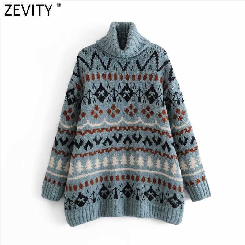 Zevity Women Vintage Turtleneck Color Matching Print Casual Loose Knitting Sweater Female Long Sleeve Chic Pullovers Tops S550 210603, As pic s550hh
Zevity Women Vintage Turtleneck Color Matching Print Casual Loose Knitting Sweater Female Long Sleeve Chic Pullovers Tops S550 210603, As pic s550hh