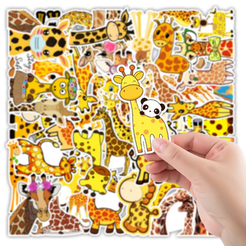 Pack of 50Pcs Wholesale Giraffe Stickers For Luggage Skateboard Notebook Helmet Water Bottle Car decals Kids Gifts, Multi-color
Pack of 50Pcs Wholesale Giraffe Stickers For Luggage Skateboard Notebook Helmet Water Bottle Car decals Kids Gifts, Multi-color