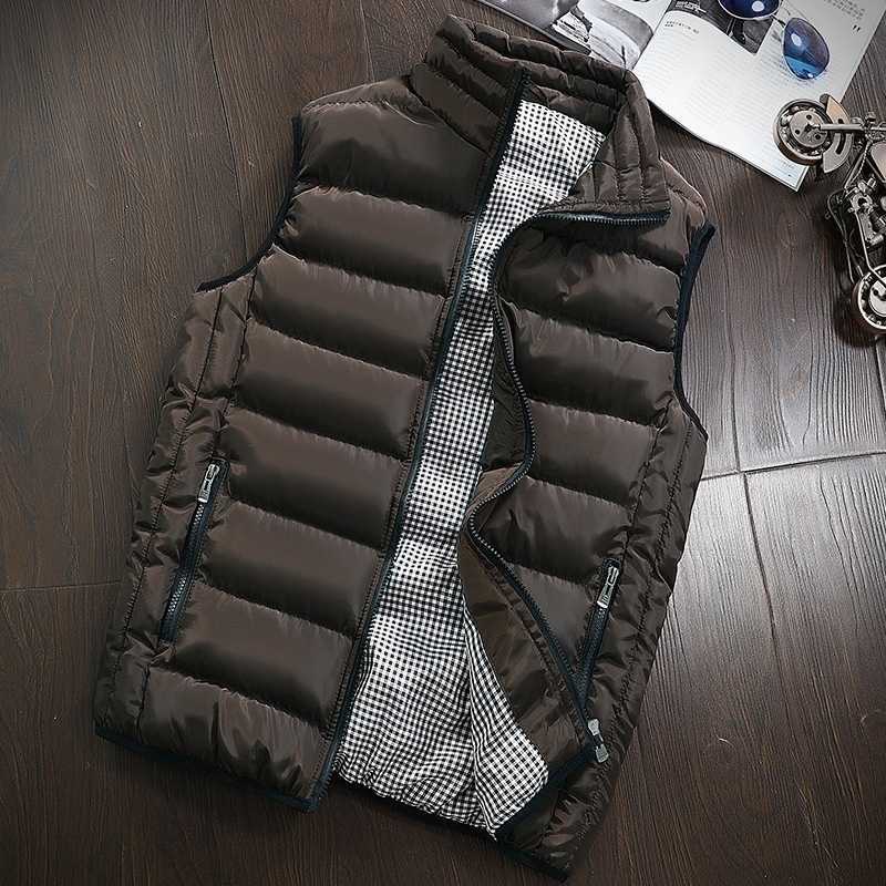 ZOGAA Mens Winter Jacket Coat Plug Cotton Waistcoats Warm Couple Slim Fit Vest Jackets Male Casual Sleeveless Down Vests Coats 210927