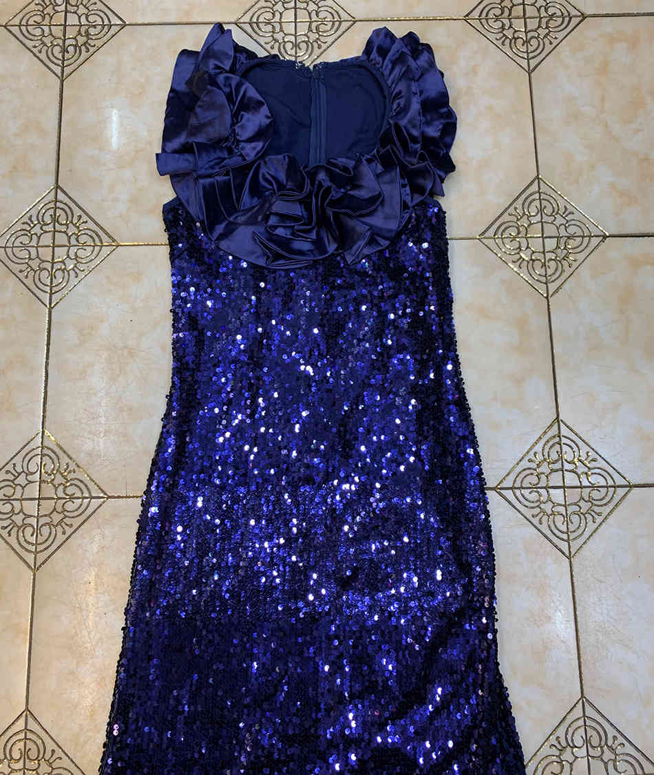 Free Ladies Runway Long Dress Sexy Laminated V-neck Sleeveless Bodycon Sequin Celebrity Club Party 210524