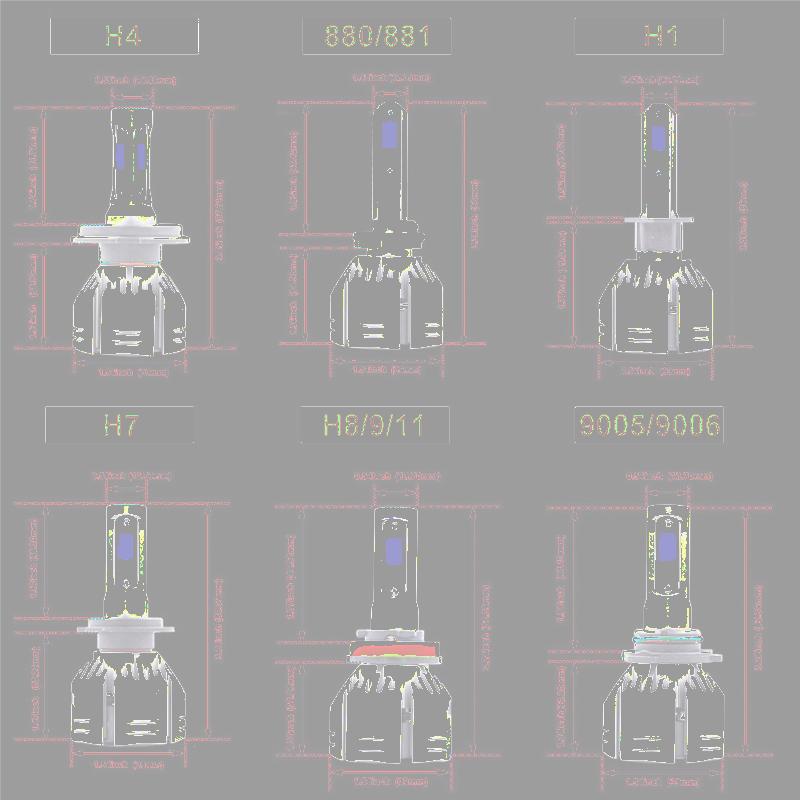 Car Headlights H7 LED Headlight H4 Bulbs H1 H11 880 H3 9005 9006 Auto Light 6000K 72W 6000LM Styling Far Near Headlamp R11
Car Headlights H7 LED Headlight H4 Bulbs H1 H11 880 H3 9005 9006 Auto Light 6000K 72W 6000LM Styling Far Near Headlamp R11