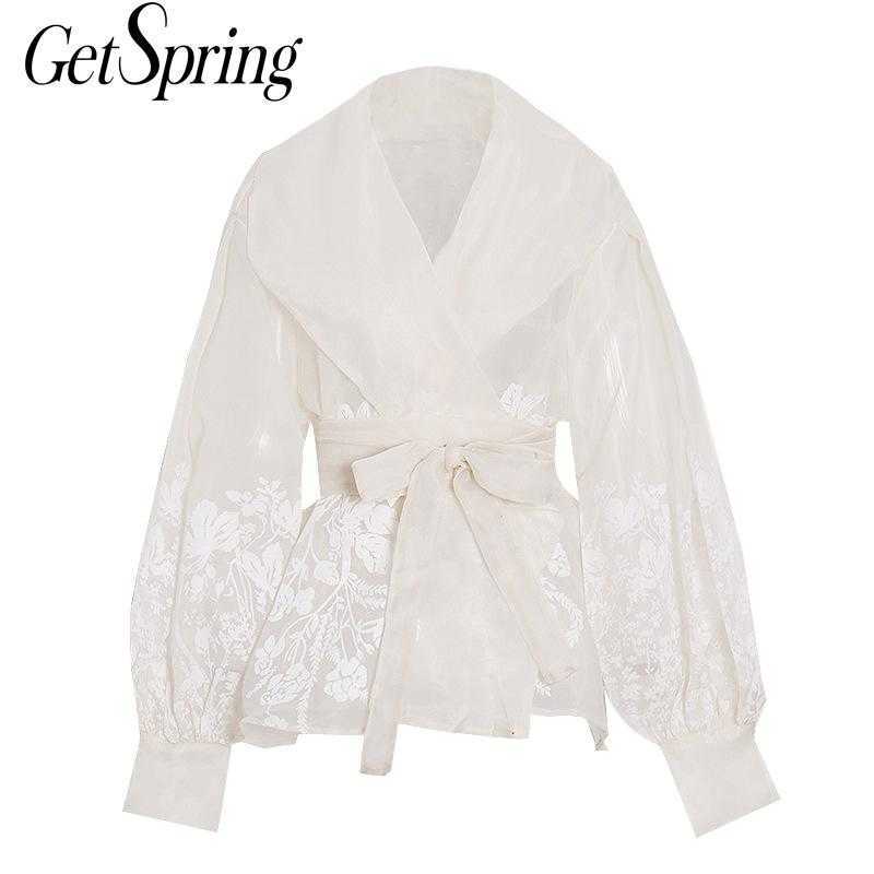 GetSpring Women Blouse Retro Printed Shirts Puff Sleeve Lace Up Ladies Tops Slim Thin Vintage Fashion Woman 210601, Apricot
GetSpring Women Blouse Retro Printed Shirts Puff Sleeve Lace Up Ladies Tops Slim Thin Vintage Fashion Woman 210601, Apricot