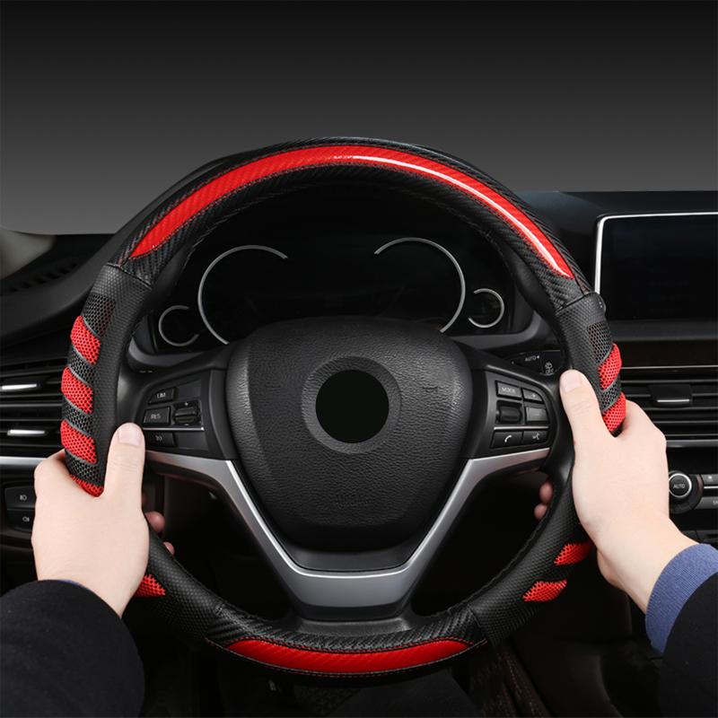 Steering Wheel Covers Auto Cover Braid On The Universal Car Styling Carbon Fiber AccessoriesSteering
Steering Wheel Covers Auto Cover Braid On The Universal Car Styling Carbon Fiber AccessoriesSteering