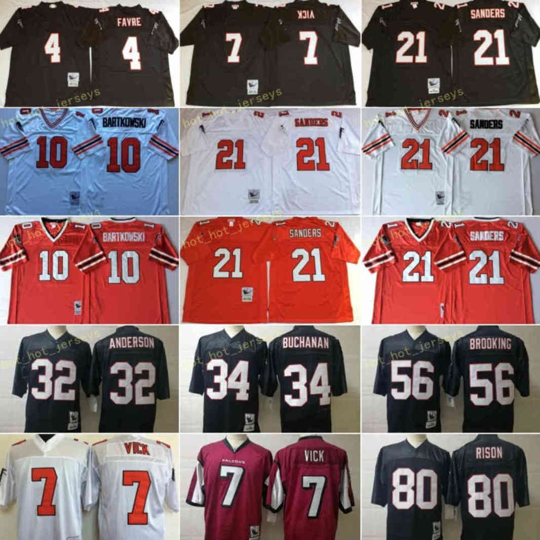Vintage AtIanta 21 Deion Sanders FaIcon Men Brett Favre 7 Michael Vick 10 Bartkowski 56 Brooking 80 Rison Buchanan Anderson Football Jersey, Black;red
Vintage AtIanta 21 Deion Sanders FaIcon Men Brett Favre 7 Michael Vick 10 Bartkowski 56 Brooking 80 Rison Buchanan Anderson Football Jersey, Black;red
