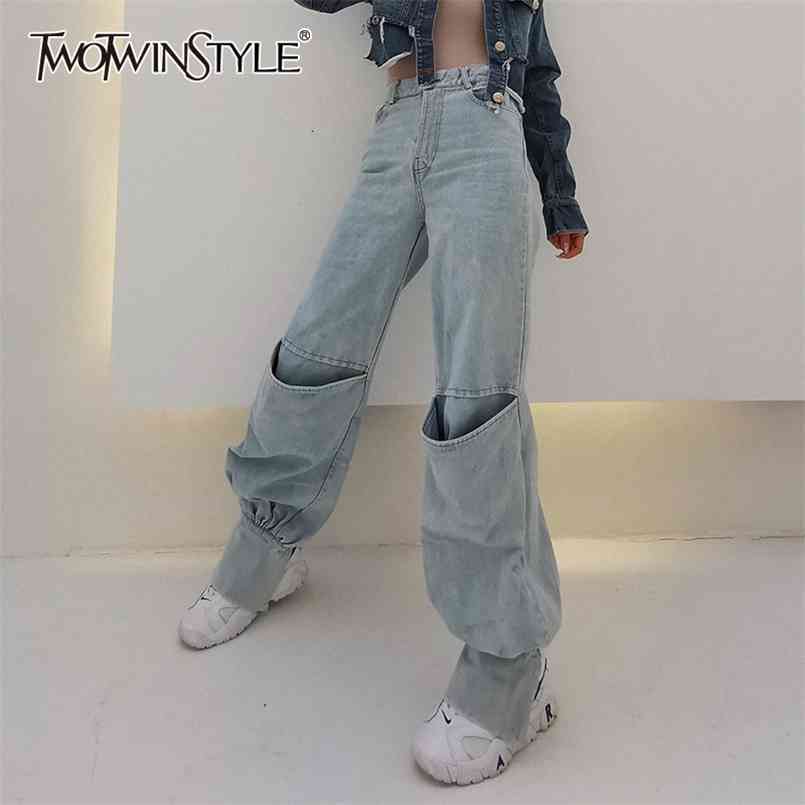 Denim Patchwork Pocket Pants For Women High Waist Minimalist Casual Streetwear Jeans Female Fashion Style 210521, Blue
Denim Patchwork Pocket Pants For Women High Waist Minimalist Casual Streetwear Jeans Female Fashion Style 210521, Blue