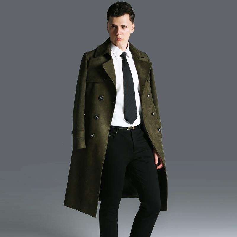 Casual Long Men Trench Coat Windbreaker Fashion Streetwear Jacket Vintage Ropa De Hombre Clothing For AB50FY Men' Coats, Black
Casual Long Men Trench Coat Windbreaker Fashion Streetwear Jacket Vintage Ropa De Hombre Clothing For AB50FY Men' Coats, Black