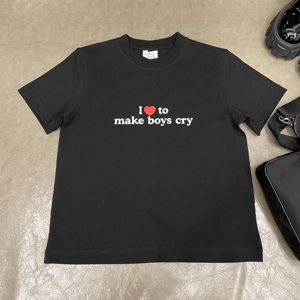 Black White Vetements I Love Boys Cry T-shirt Men Women T-shirt Tomorrow is Helm button Day Tea Vtm Shirts, White;black
Black White Vetements I Love Boys Cry T-shirt Men Women T-shirt Tomorrow is Helm button Day Tea Vtm Shirts, White;black