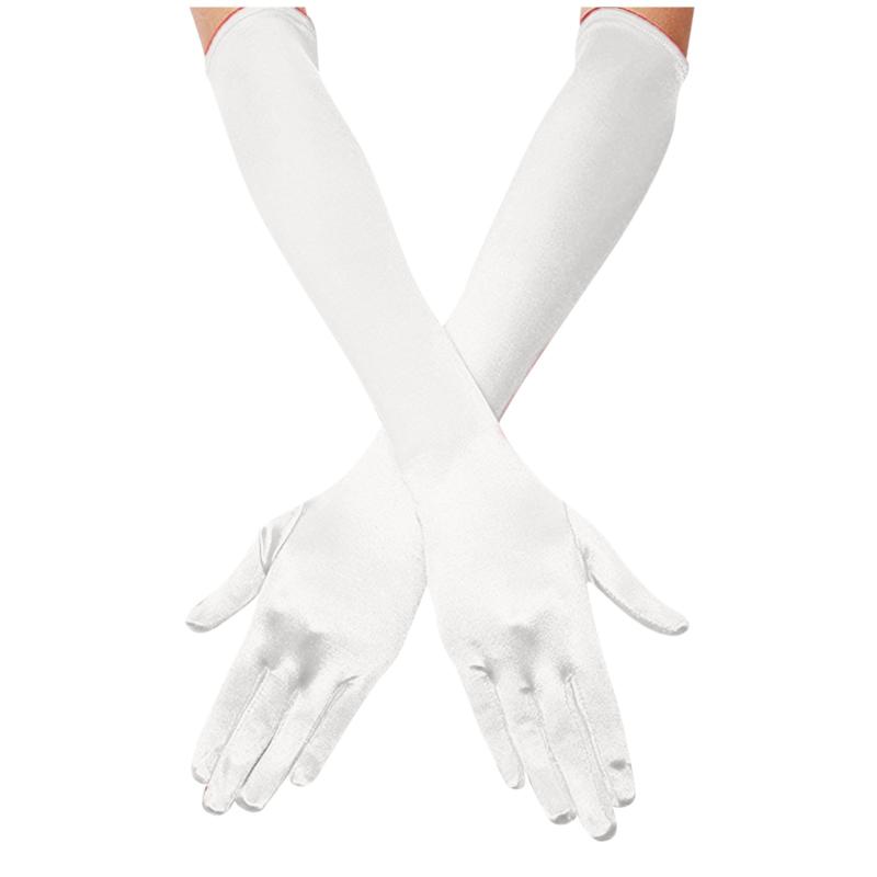 Five Fingers Gloves Women' Long Satin Mittens Elbow Retro 1920s Opera Bridal Dance Solid Color Fashion, Blue;gray
Five Fingers Gloves Women' Long Satin Mittens Elbow Retro 1920s Opera Bridal Dance Solid Color Fashion, Blue;gray