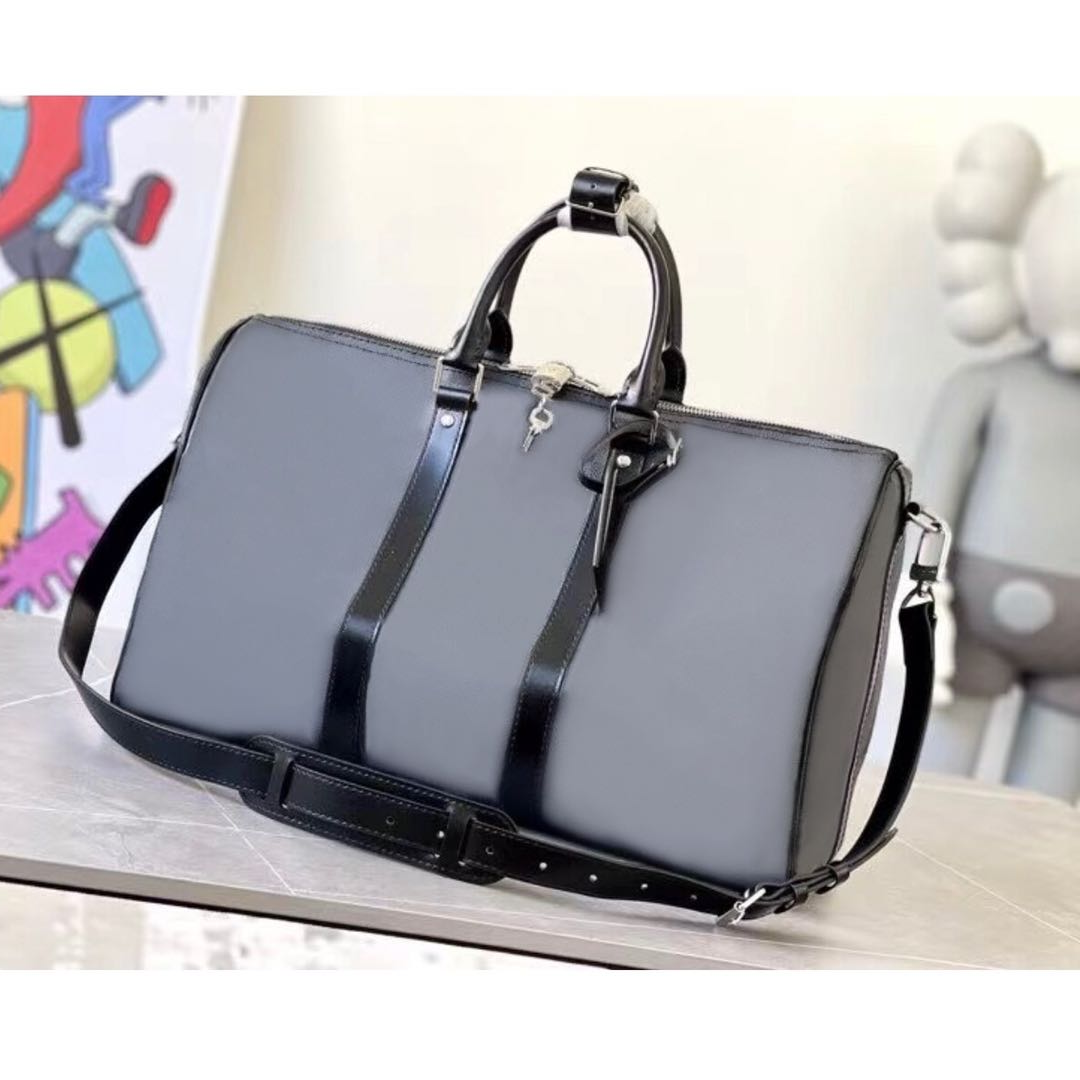 Wholesale canvas travel bag dicky0750 fashion classic designer men's outdoor hand luggage one shoulder high quality leather messenger bag