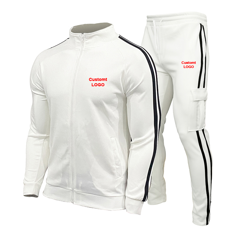 2021 Spring And Autumn Custom LOGO Brand Fashion Mens Two-Piece Striped Sportswear Zipper Top Outdoor Sports Pants Track Suit, Gray
2021 Spring And Autumn Custom LOGO Brand Fashion Mens Two-Piece Striped Sportswear Zipper Top Outdoor Sports Pants Track Suit, Gray