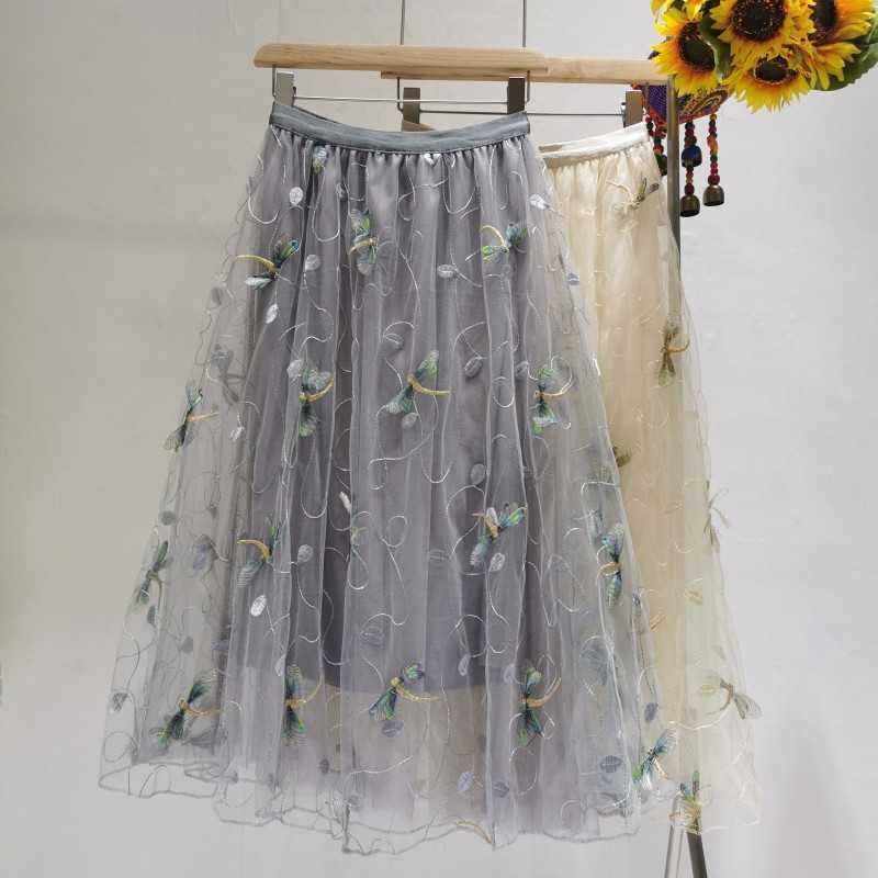 VANOVICH Mesh Embroidery Women Skirt Spring and Summer Korean Style Elastic High Waist Skirts Female 210615, Grey
VANOVICH Mesh Embroidery Women Skirt Spring and Summer Korean Style Elastic High Waist Skirts Female 210615, Grey
