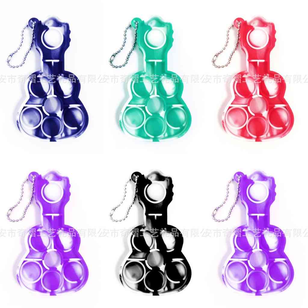 5 Colors Tie Dye Key Ring Finger Bubble Fidget Toy Guitar Keychain Press Silicone Board Game Novelty Toys For Kids Adult Pendant G53KS1G
5 Colors Tie Dye Key Ring Finger Bubble Fidget Toy Guitar Keychain Press Silicone Board Game Novelty Toys For Kids Adult Pendant G53KS1G