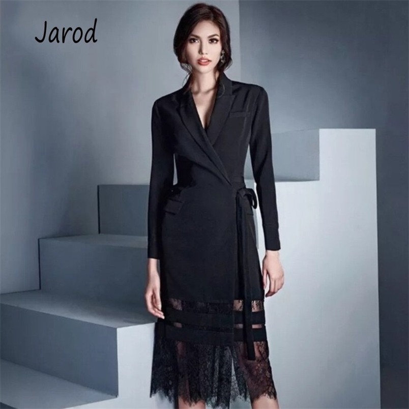 Fashion Designer Runway Dress Spring Elegant Women's Full Sleeve Notched Collar Lace Patchwork Blazer Black Party Dre 210519, Picture color
Fashion Designer Runway Dress Spring Elegant Women's Full Sleeve Notched Collar Lace Patchwork Blazer Black Party Dre 210519, Picture color
