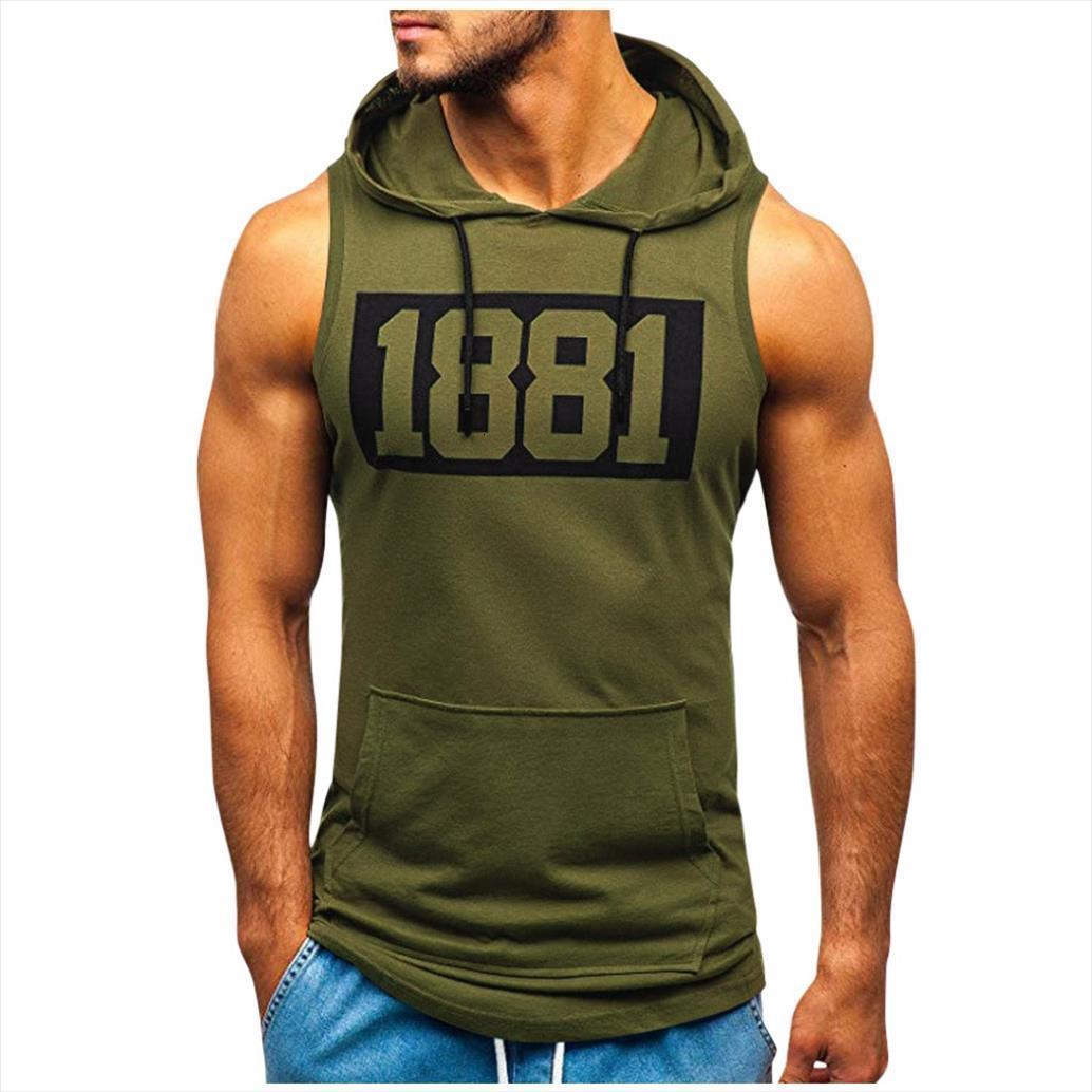kancoold mens tank men fitness muscle letter print sleeveless hooded bodybuilding pocket tight drying, White;black
kancoold mens tank men fitness muscle letter print sleeveless hooded bodybuilding pocket tight drying, White;black