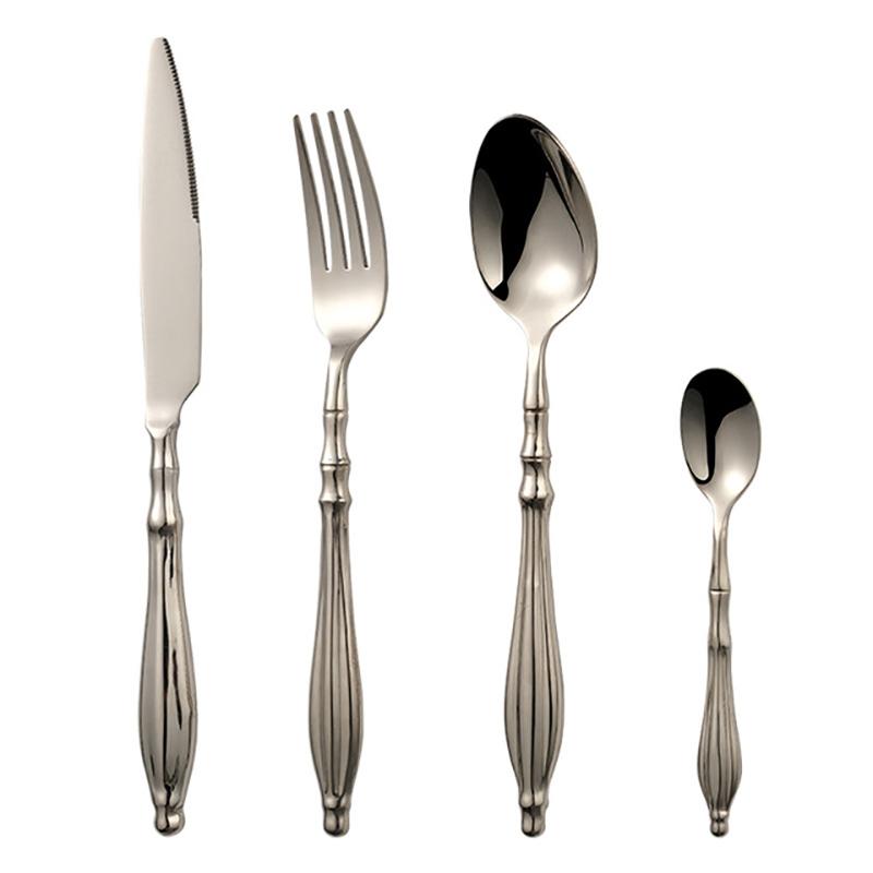 Dinnerware Sets Cutlery Steak Knife Set Hollow Handle And Fork Spoon 304 Stainless Steel Dessert Fruit Restaurant Tableware
Dinnerware Sets Cutlery Steak Knife Set Hollow Handle And Fork Spoon 304 Stainless Steel Dessert Fruit Restaurant Tableware