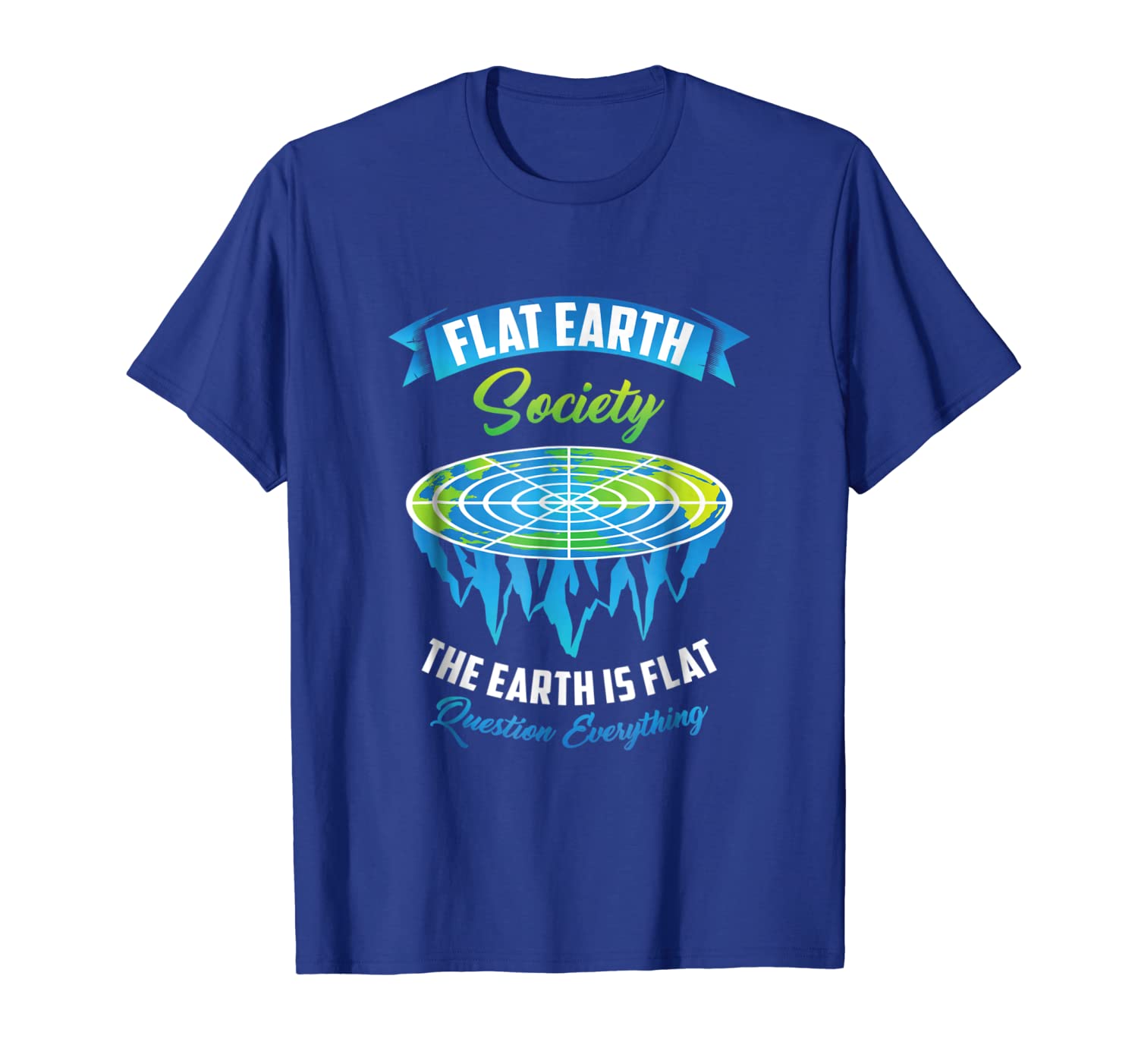flat earth society member t-shirt the earth is flat, White;black
flat earth society member t-shirt the earth is flat, White;black