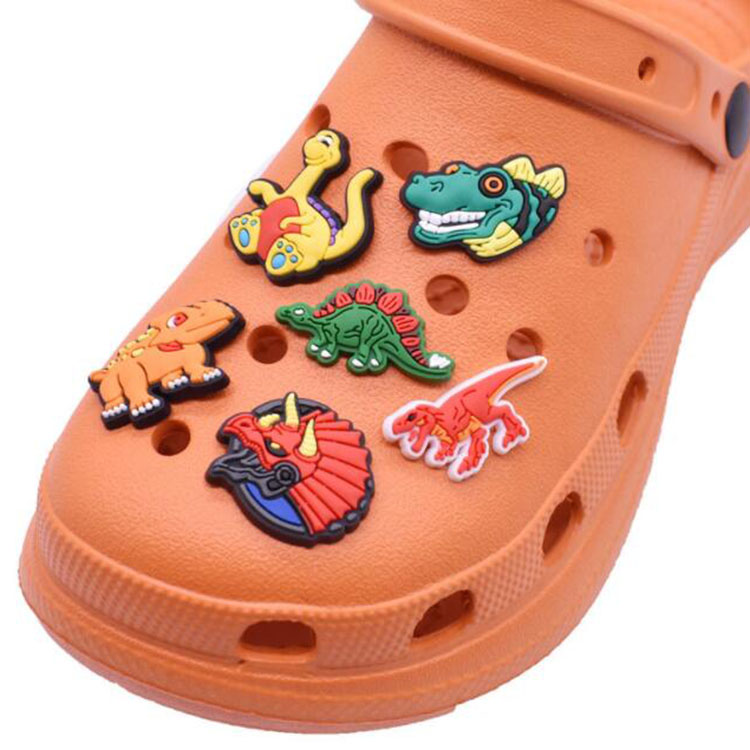 100pcs custom dinosaur shoe charms pvc shoecharms buckle fashion accessories soft rubber jibbitz for croc shoes gift
100pcs custom dinosaur shoe charms pvc shoecharms buckle fashion accessories soft rubber jibbitz for croc shoes gift