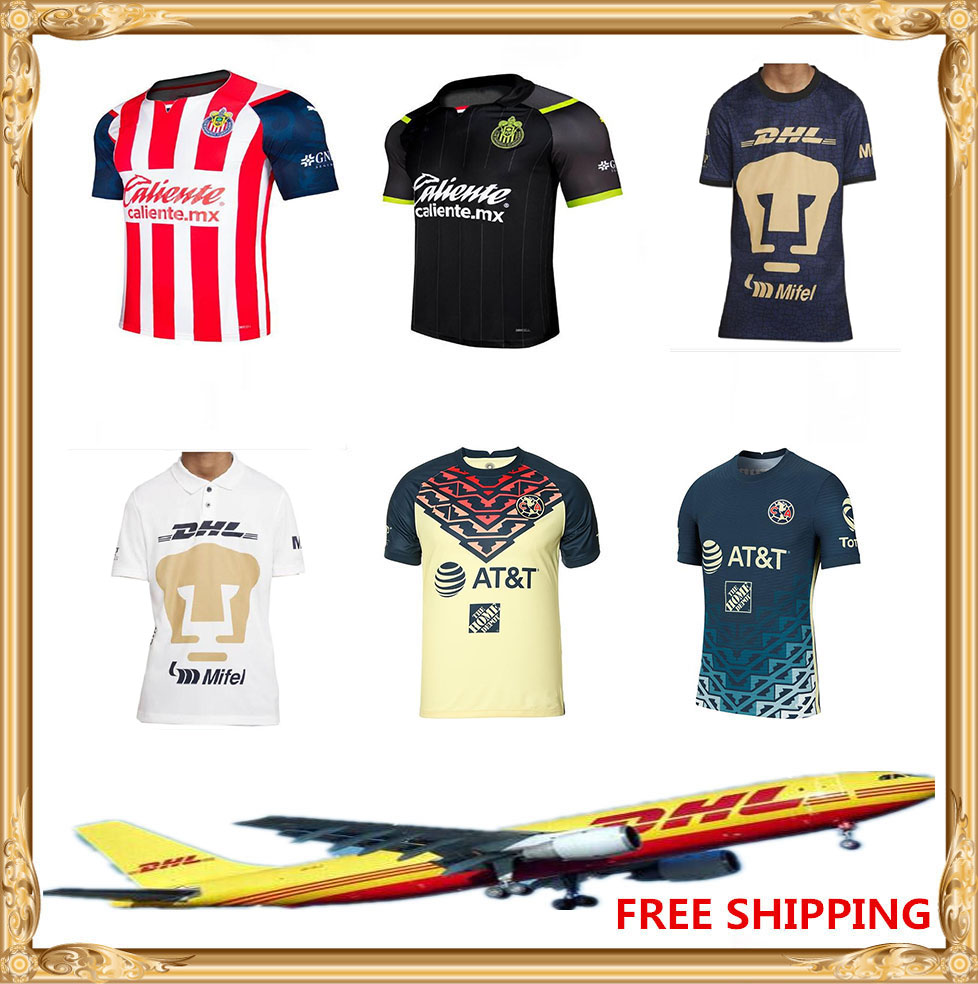 DHL free 2021 LIGA MX Club America Soccer Jerseys 21 22 UNAM Guadalajara Chivas Cougar Tigres UANL football shirt, White
DHL free 2021 LIGA MX Club America Soccer Jerseys 21 22 UNAM Guadalajara Chivas Cougar Tigres UANL football shirt, White