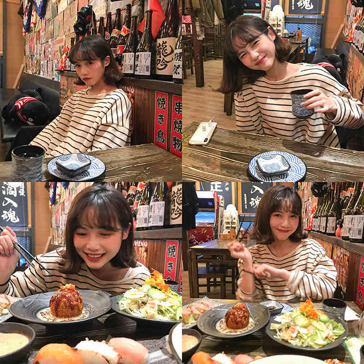 3 colors autumn korean style loose stripe Women Sweatshirts Long Sleeve Sweatshirt Womens pullovers ( F3926) 210423