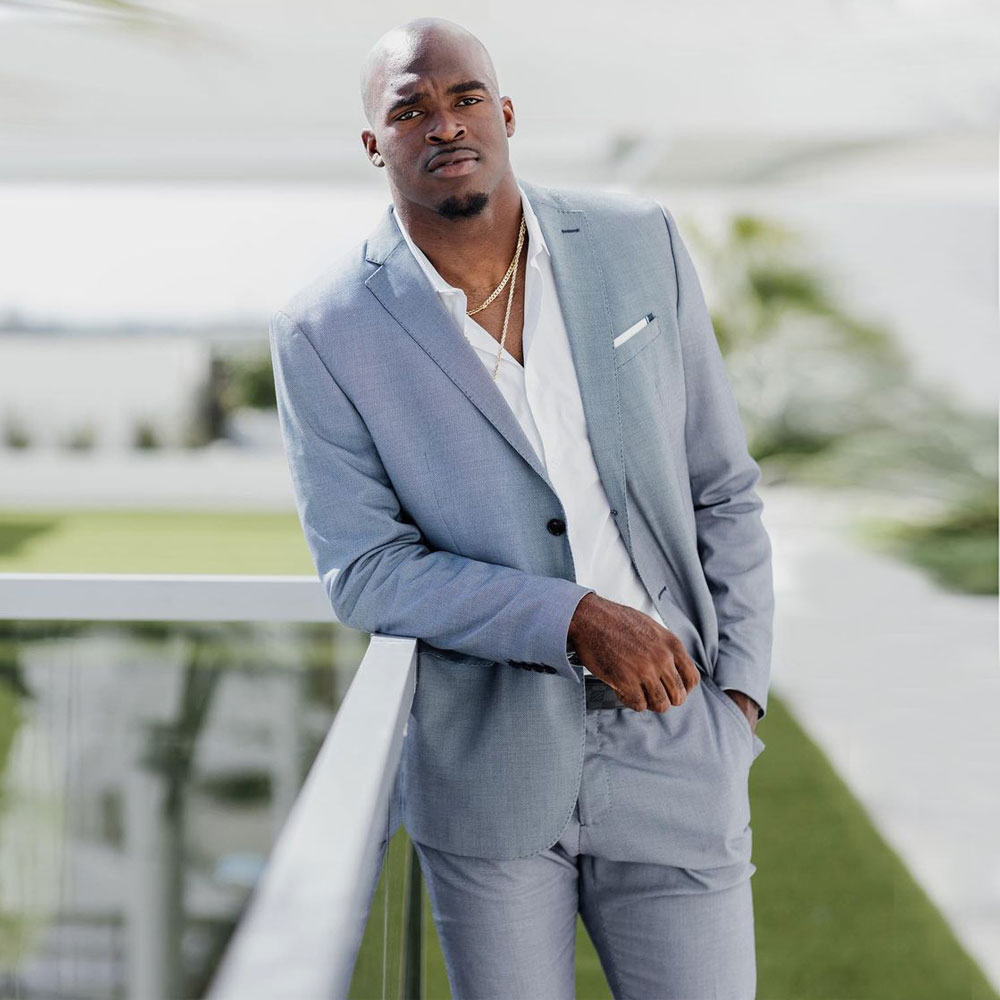 Light Grey Mens Suit Notched Lapel Wedding Tuxedos Two Pieces Groom Wear One Button Prom Blazers With Jackets And Pants