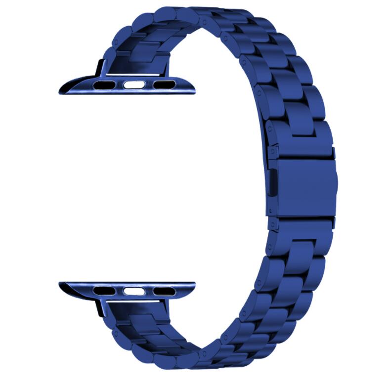 iWatch 7 Applicable for Apple Watch 14mm 3-bead Stainless Steel Strap Apple Watch 7 Metal Strap 41mm 45mm