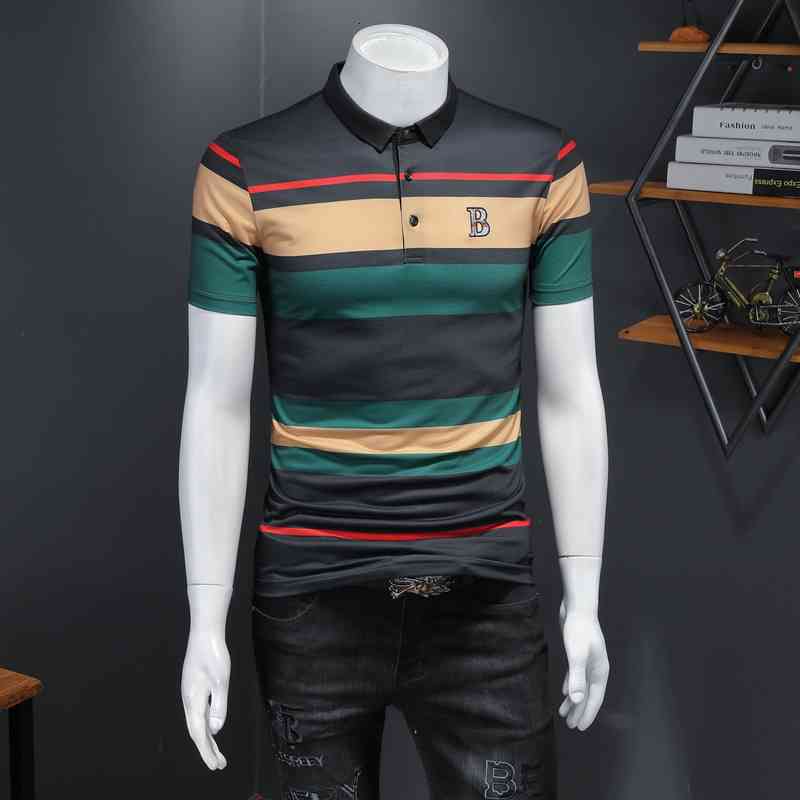 Men' Polos summer men' short-sleeved T-shirt striped lapel business casual pure cotton loose t-shirt top clothes trend 3GQ1, Gray
Men' Polos summer men' short-sleeved T-shirt striped lapel business casual pure cotton loose t-shirt top clothes trend 3GQ1, Gray
