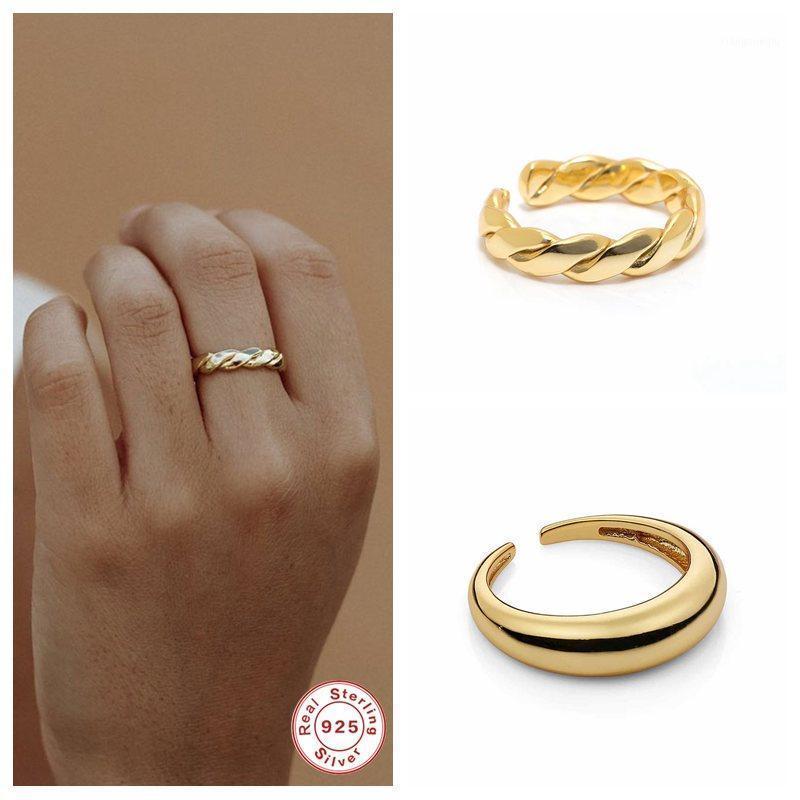 Cluster Rings 100% 925 Sterling Silver European Hiphop Geometry Circular Punk Open For Woman Index Finger Accessories Ring Jewerly Gift, Golden;silver
Cluster Rings 100% 925 Sterling Silver European Hiphop Geometry Circular Punk Open For Woman Index Finger Accessories Ring Jewerly Gift, Golden;silver