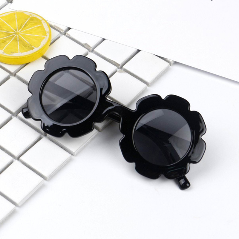 2021 Kids Round Shell Shape Sunglasses Children Fashion Cute Ripple Flower Sun glasses Leopard UV400 Girls Boys Baby Pink Eyewear Gift Z260305