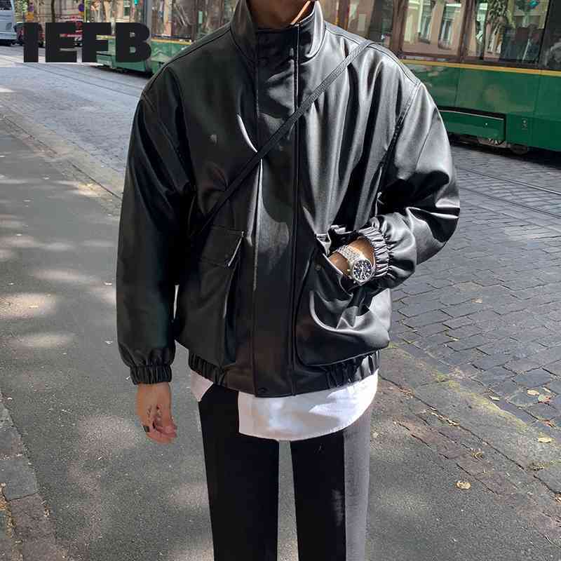 IEFB Spring Korean Trend Loose Men's Motorcycle Style Pilot PU Leather Jacket Short Coat Overisze Causal Tops 9Y5910 210524, Black
IEFB Spring Korean Trend Loose Men's Motorcycle Style Pilot PU Leather Jacket Short Coat Overisze Causal Tops 9Y5910 210524, Black