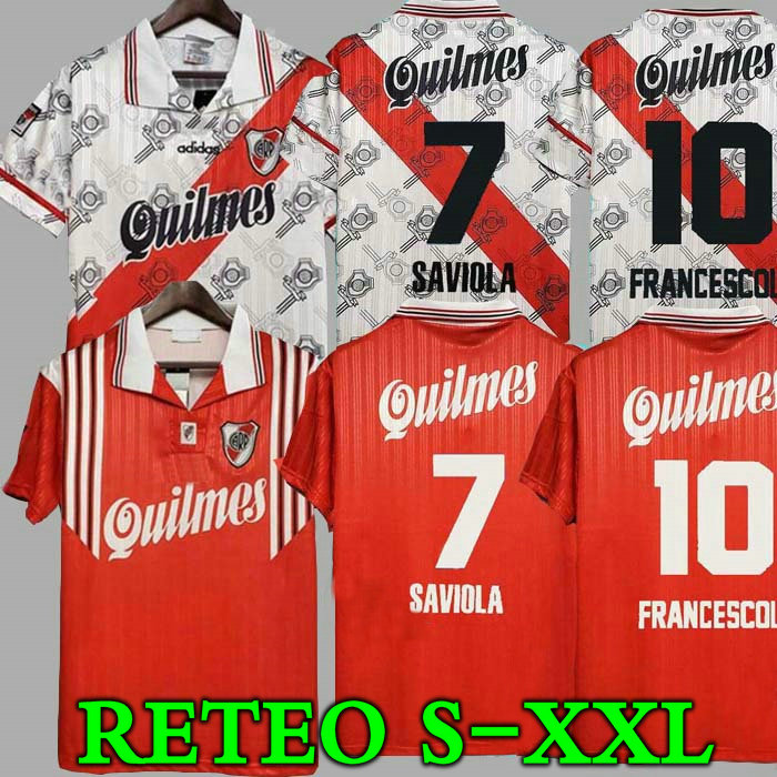 Retro 95 96 River Plate 1995 1996 Soccer Jerseys CANIGGIA SALAS CRESPO FRANCESCOLI D.TREZEGUET Vintage Football Camiseta Classic Shirt, Black;yellow
Retro 95 96 River Plate 1995 1996 Soccer Jerseys CANIGGIA SALAS CRESPO FRANCESCOLI D.TREZEGUET Vintage Football Camiseta Classic Shirt, Black;yellow